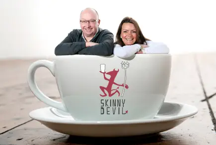 Skinny Devil founders: David Murray & Antonia Gott